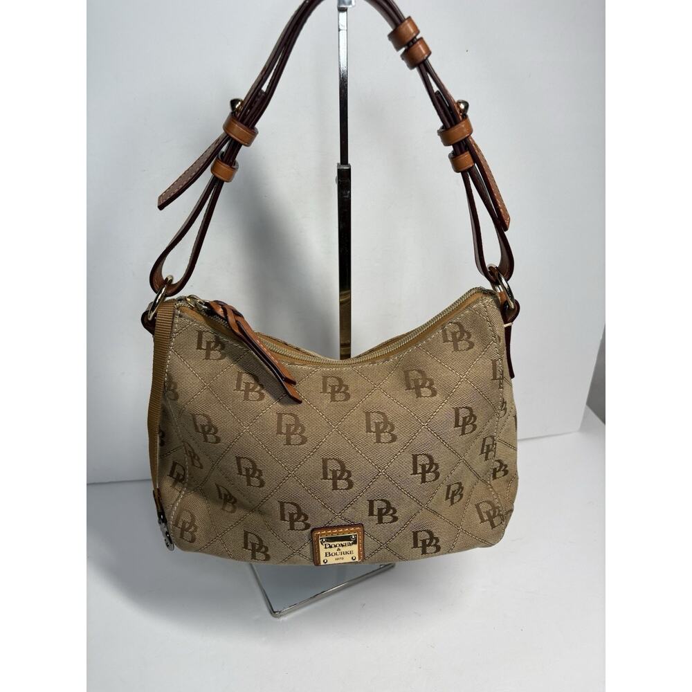 Dooney And Bourke Signature Db Logo Handbag/ Shou… - image 1